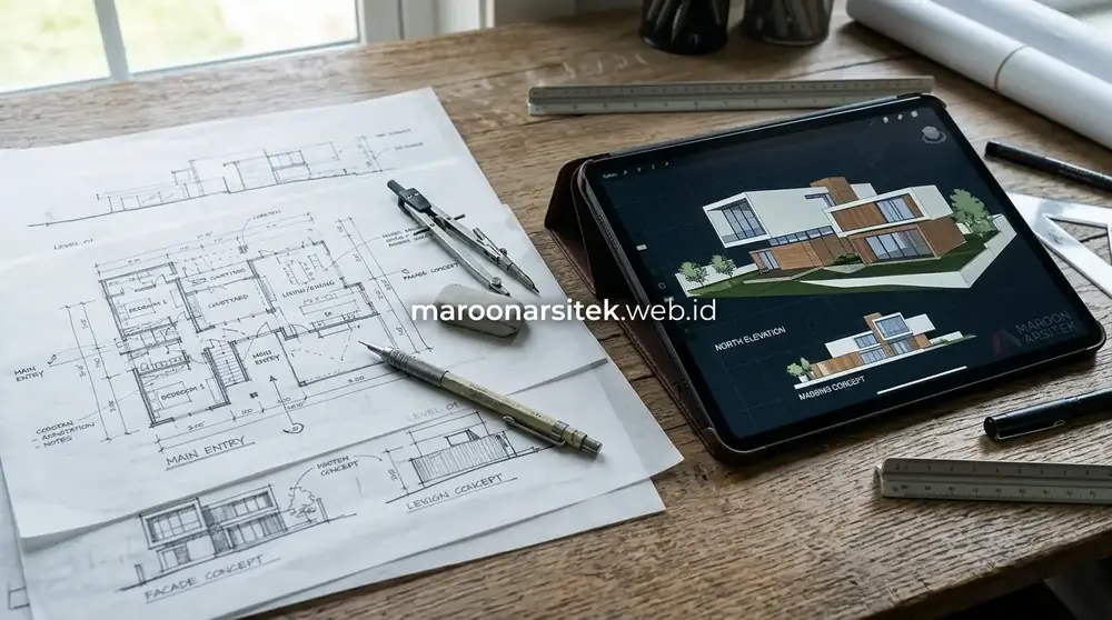 Proses Desain Rumah: Tahapan Konsultasi hingga Gambar Kerja