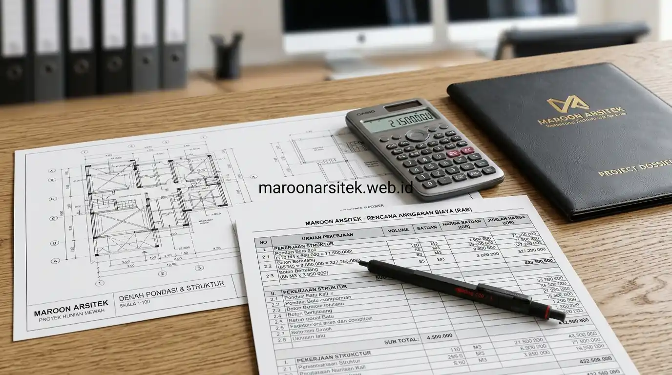 Arsitek rumah tinggal mengendalikan anggaran sejak tahap desain — Maroon Arsitek