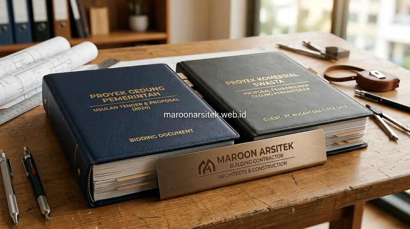 Pengalaman kontraktor gedung menangani proyek pemerintah dan swasta — Maroon Arsitek