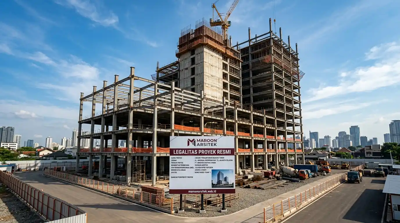Proyek gedung komersial berlegalitas resmi