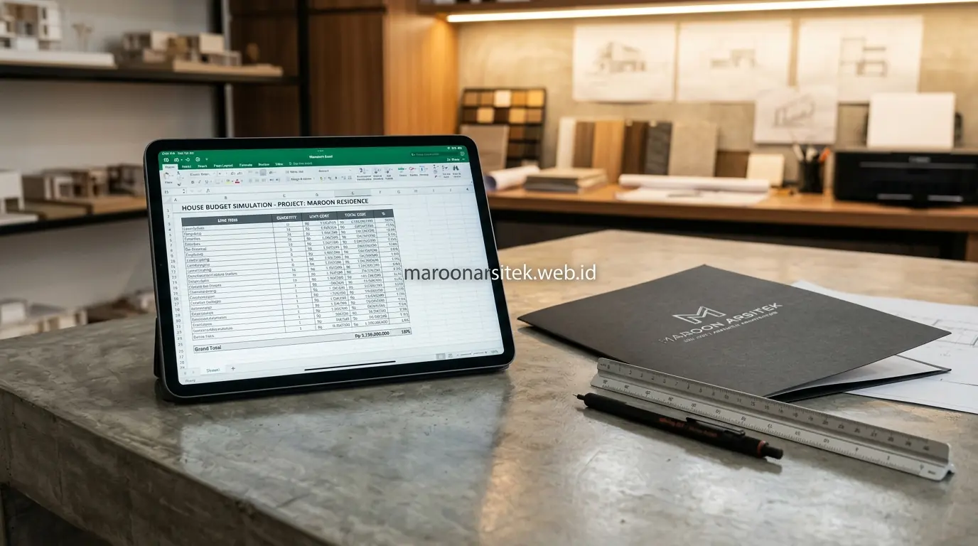 Simulasi cepat anggaran bangun rumah sebelum konsultasi kontraktor