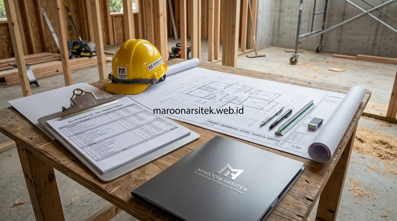 Sistem kerja one-stop-solution jasa kontraktor rumah — Maroon Arsitek
