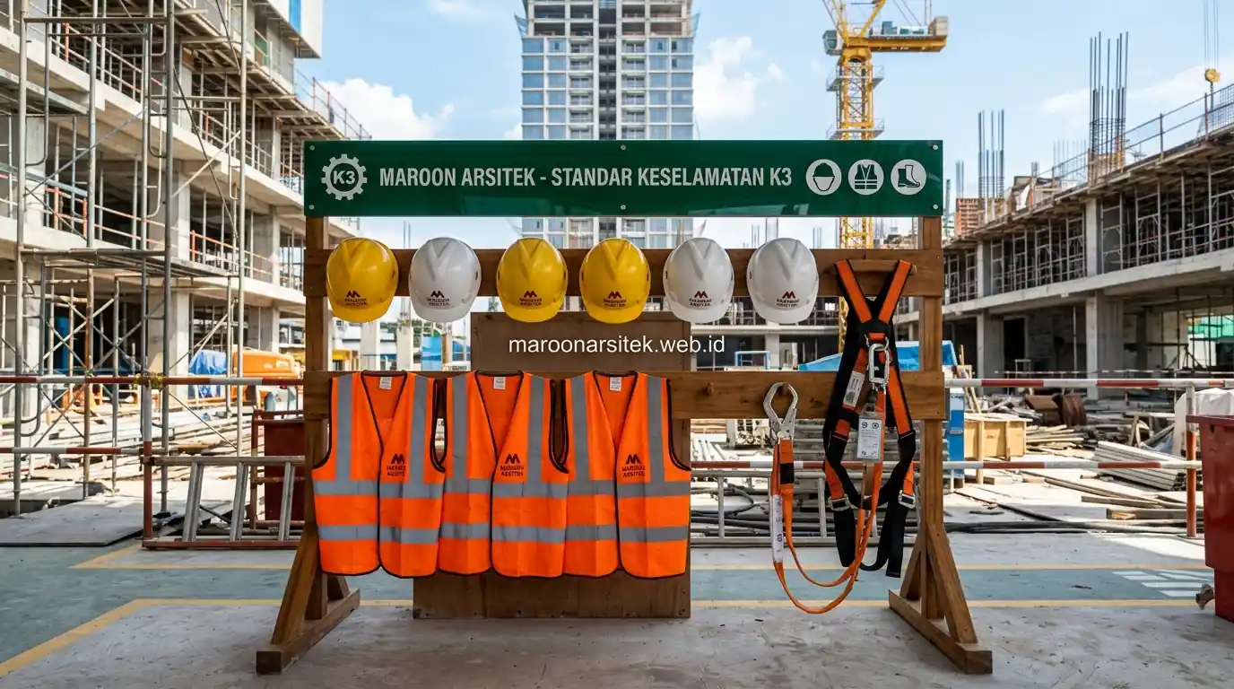 Penerapan standar K3 di lokasi proyek kontraktor gedung