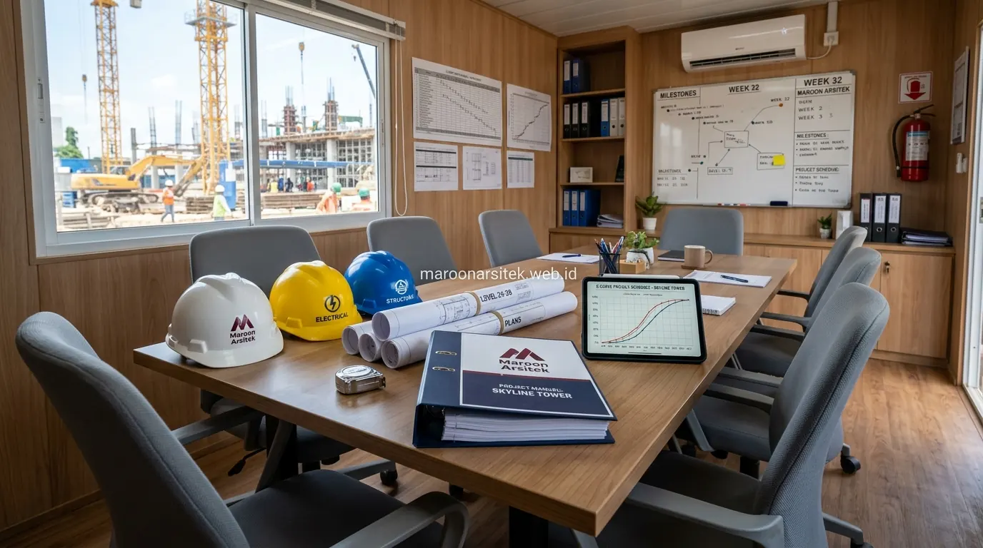Tim manajemen proyek kontraktor gedung