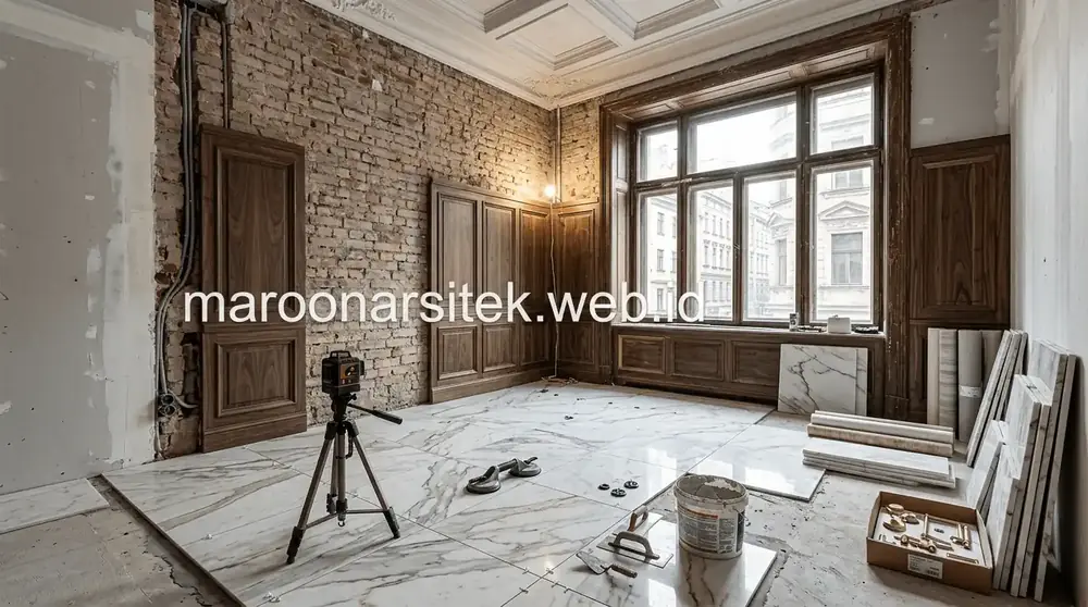 Finishing Interior & Konstruksi Komersial — Bintaro Jaya, Proyek Maroon Arsitek