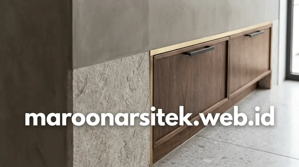 Material Finishing & Waterproofing Renovasi — Maroon Arsitek