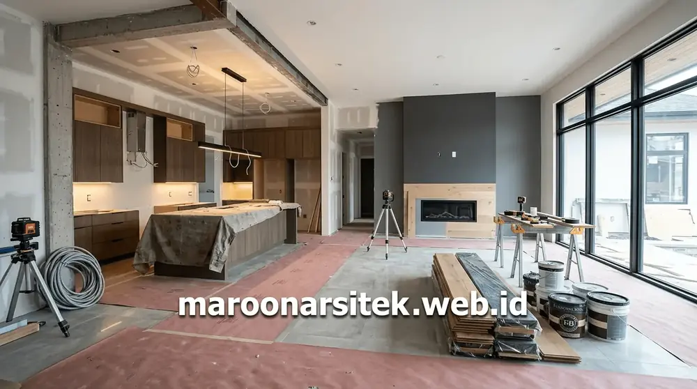Renovasi Interior Ruangan Rumah — Maroon Arsitek