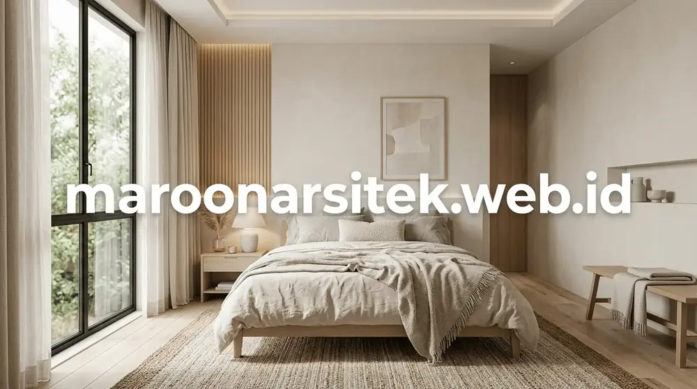 Desain Kamar Tidur Minimalis Modern — Maroon Arsitek